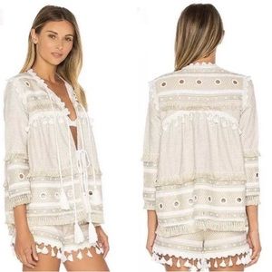 Dodo Bar Or Yehuda Tassel Open Front Top Jacket